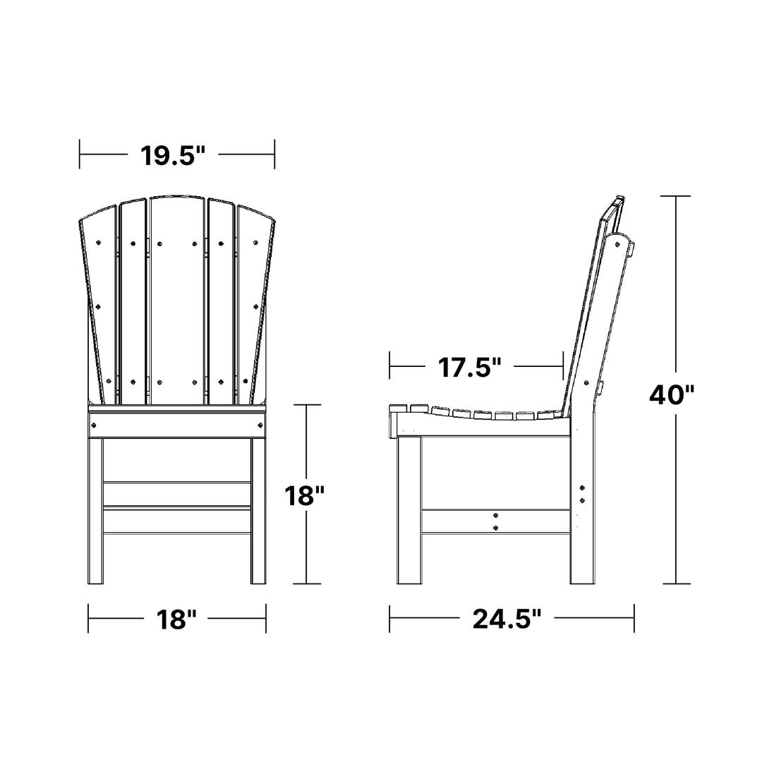 Heritage Dining Chair dimensions diagram