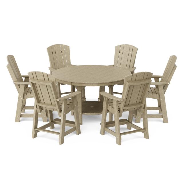 Heritage 7-Piece 60" Pub Table Set