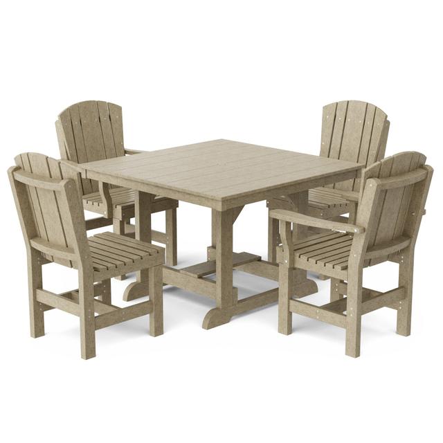 Heritage 5-Piece 44" x 44" Dining Set