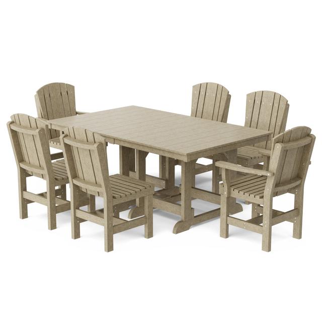 Heritage 7-Piece 44" x 72" Dining Set